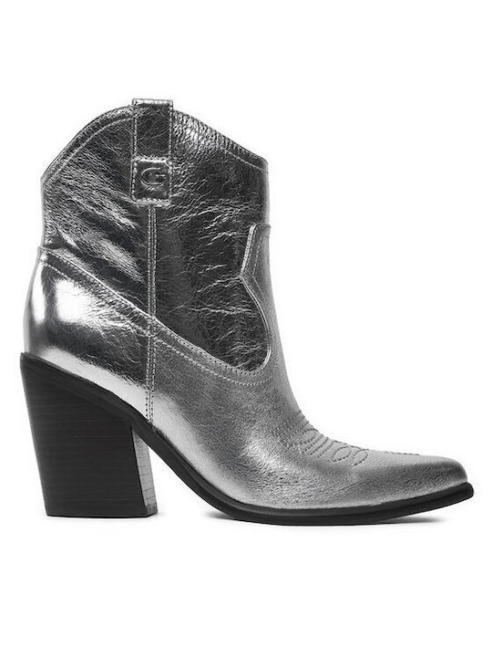 Guess Damen Chelsea Stiefeletten Silber