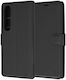 Techsuit Brieftasche Leder Schwarz (Xperia 1 VI - Xperia 1 VI)