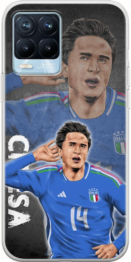 Евро 2024 Federico Chiesa Realme 8 8 Pro Гъвкав TPU Прозрачен Силиконов Калъф за Мобилен Телефон