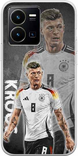 Husă flexibilă din silicon transparent TPU pentru telefonul mobil Vivo Y35 Euro 2024 Toni Kroos