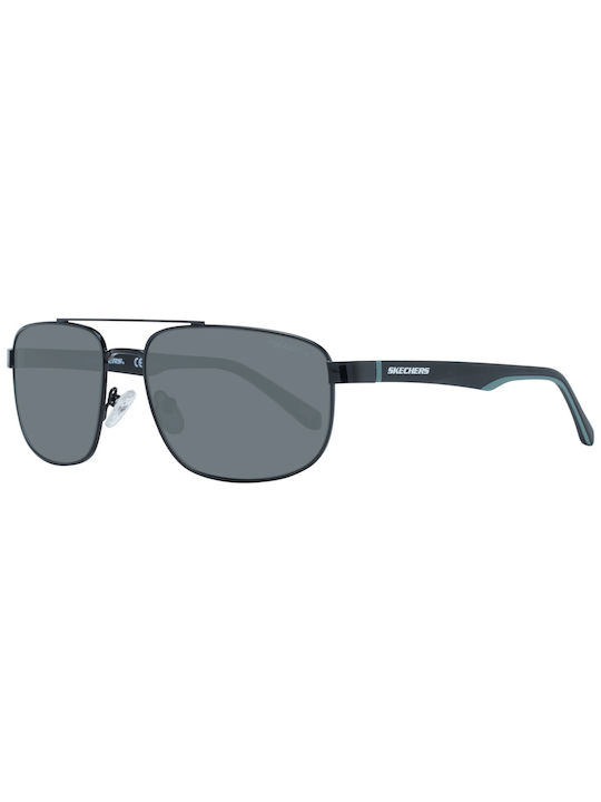 Skechers Men's Sunglasses with Black Metal Frame and Gray Lens SE6175 02D