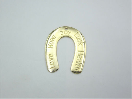 de birou Amulet Potcoavă Auriu din Metal 4x5cm 3buc