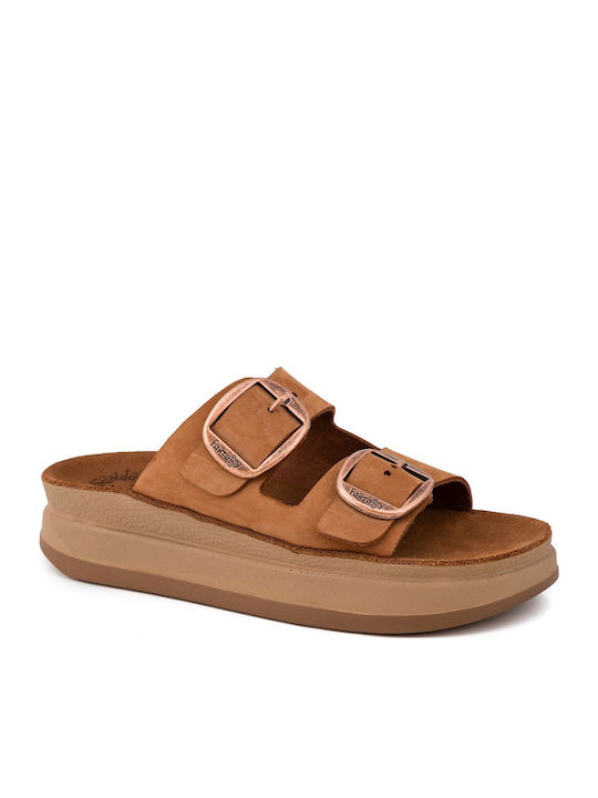 Fantasy Sandals Zefi Leather Women's Flat Sanda...