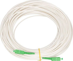 Extralink EX.16309 Οπτική Ίνα SC/APC-SC/APC 20m Λευκή