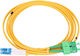 Extralink Cablu De Fibră Optică SC/APC-LC/PC 1.5m Galben