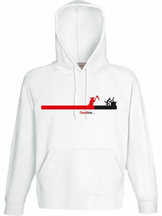 Deadline Hooded Sweatshirt White