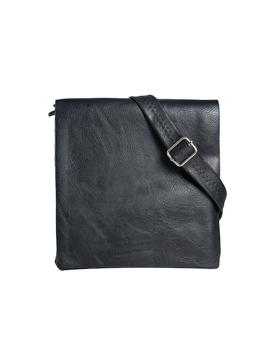 MEN'S CROSSBODY BAG SYNTHETIC LEATHER 19136_BLACK