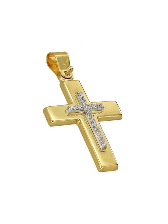 Gold cross ST30660G 14 Carat gold cross