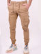 Cargohose beige Beige Stoff Beige