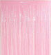 Pink Foil Decoration Curtain