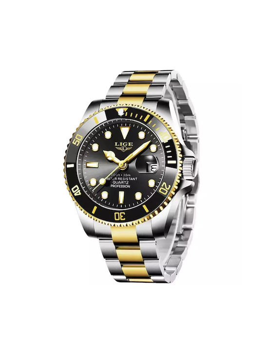Lige 10045 Gold Black Watch pentru bărbați