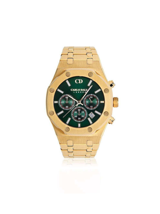 CARLODALI CARLO DALI CHRONOGRAPH METAL GREEN WATCH CD.WA.0165.0275.CH.03.METAL GREEN