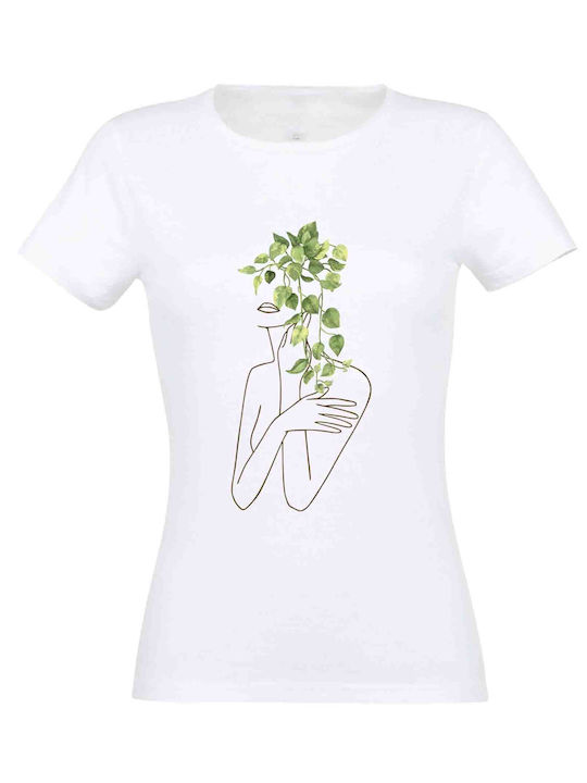 Women's white t-shirt Nymph #24 - White