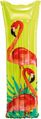 Intex Φουσκωτό Στρώμα Θαλάσσης Flamingo Κίτρινο 183εκ.