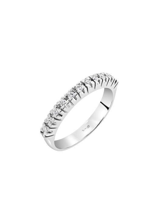 Ring Serre White Gold K18 Diamonds P-70775 White Gold K18