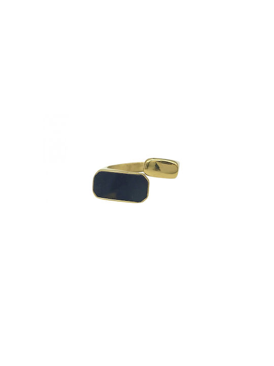 Steel Ring Design Gold 1pc