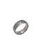 Stainless Steel Ring Silver Design 8mm 1 piece