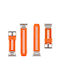 Tactical Strap Stainless Steel Orange (Apple Watch)