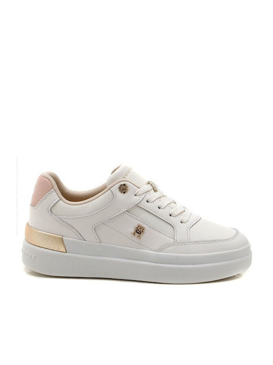 Tommy Hilfiger Lux Hardware Court Femei Sneakers Alb