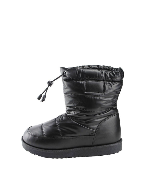 Women's black snow boots