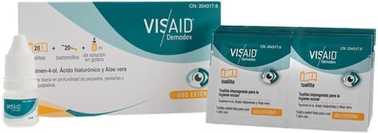 Aricon Visaid Demodex Καθαρισμό Βλεφάρων & Βλεφαρίδων 1σετ