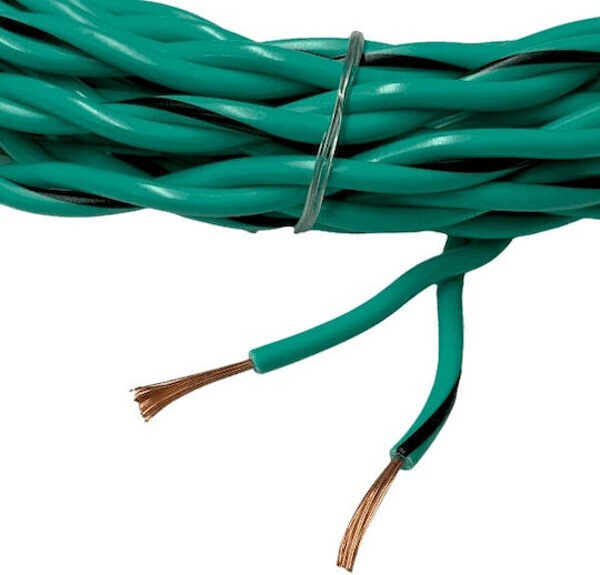 Speaker Cables Twinned 2x1 00mm² 100% Ofc 1 Meter Spool Auto-connect 720sctgrn210l2