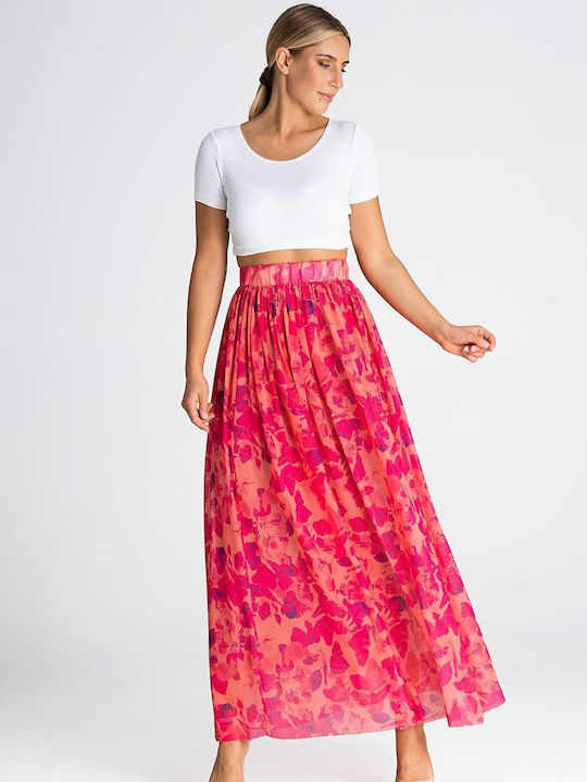 Figl Maxi Rock in Fuchsie Farbe