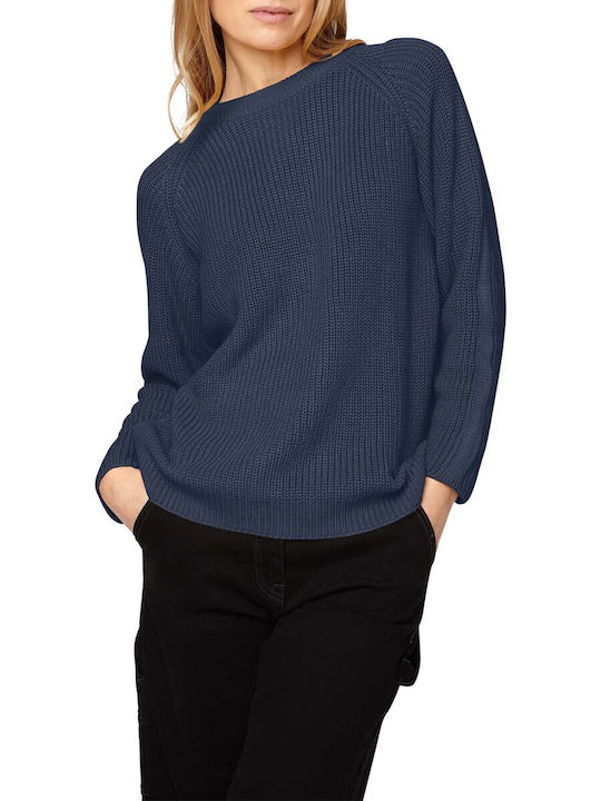 B.COASTLINE Blue knitted blouse 216194-3808