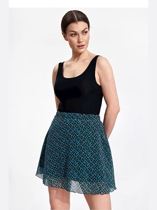 Figl Mini Skirt in Blue color