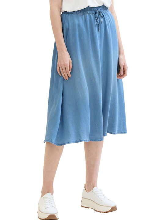 Τζιν Midi Φούστα Stone Blue Denim