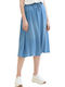 Τζιν Midi Φούστα Stone Blue Denim
