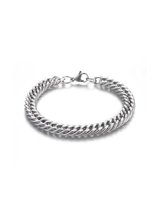 Steel Bracelet Silver 23cm 1pc