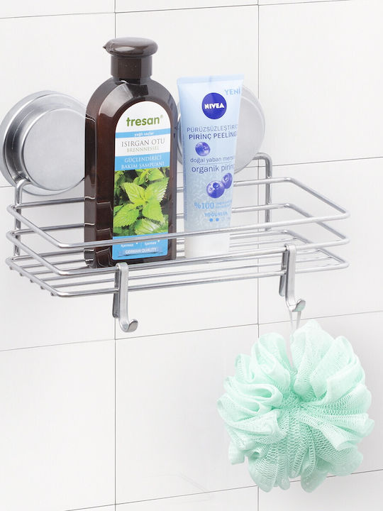 Metalife Wall Mounted Bathroom Shelf Metallic