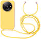 Orso Liquid Back Cover Silicone with Strap Yellow (Redmi A3)