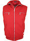 Ärmellos Jacke Puffer Rot