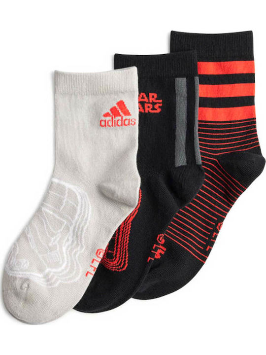 adidas Παιδικές Κάλτσες Αθλητικές Μαύρες 3 Ζευγάρια