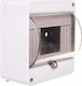 1x6 Tablou electric modular montat suprafata IP20 cu o clapeta de fum si terminale ENE-00319