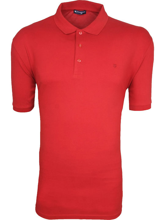 Polo Short Sleeve Blouse Red
