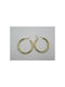 Stainless Steel Gold Hoop Earrings 45x5mm 1 Pair