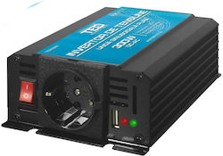 TED Electric Инвертор за кола Чиста синусоидална вълна 300W за преобразуване на 12V DC в 230V AC