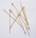 Metallic Grana for Jewelry Golden 3.5cm. Set 100pcs