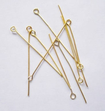 Metallic Grana for Jewelry Golden 3.5cm. Set 100pcs