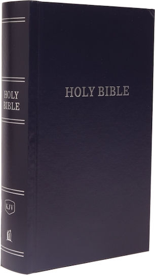 KJV Pew Bibel Großdruck Hardcover Blau Rote Buchstaben Comfort Print Thomas Nelson Verlagseinband