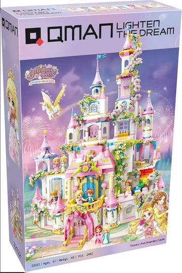 Qman Конструктори Princess Leah Castle Of Dreams And Flowers За 6+ Години 2482 Бройки
