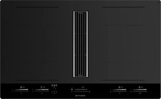 Faber Galileo Bold F830 Induktionskochfeld Autonom mit Dunstabzugshaube 79.5x52εκ.