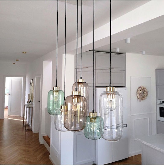 TK Lighting Marco Висящо осветително тяло Многоцветен 66x60см.