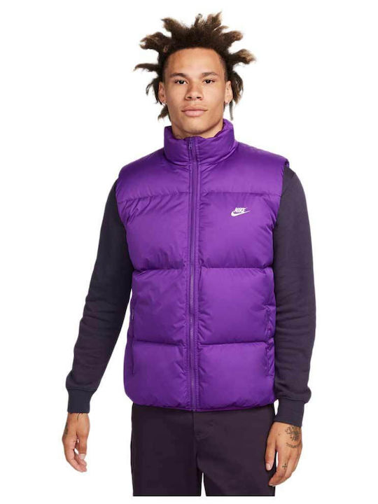 Nike Sportswear Men's Sleeveless Puffer Jacket Waterproof Purple