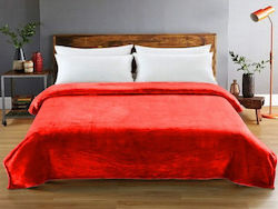 Einzelhoteldecke Velours Rot 160x220cm 1Stück Einzelhoteldecke Velours Rot 160x220cm 1Stück