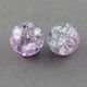 Glass Craft Beads Purple 200pcs 4mm