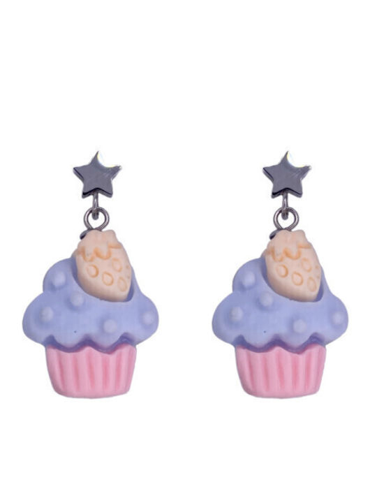 Mylovly Kids Earrings Pendants Cupcake